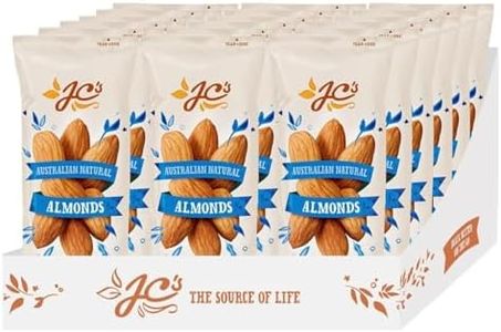 J.C.'S QUALITY FOODS Australian Natural Almonds Premium Australian Natural Almonds, Healthy Energy Boosting Snack -21 x 35g Bags