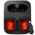 KNQZE Foot Massager Machine with Heat, Shiatsu Foot Massager with Remote Control & LCD Touch Panel, Deep Kneading Soothing Heat, Squeeze & Rolling Massage, Fits Feet Up to Men Size 12