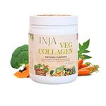 INJA Wellness Veg Collagen Supplement Powder for Women, Men, 100% Vegetarian, No Added Sugar, Improves Skin and Hair Health, Reduce Fine Line and Wrinkles, Natural Flavour, 150 gm
