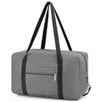 CNMTCCO for Ryanair Cabin Bag 40x20x25 Underseat Small Cabin Bag with Shoulder Strap Foldable Travel Bag Waterproof Holdall Bag Carry on Bag Hand Luggage Bag for Men and Women (Grey)