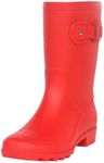 Fubotao Women's Mid Calf Rain Boots