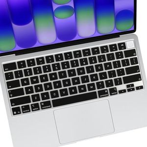 Allinside Keyboard Cover for 2026 MacBook Neo (A18 Pro Chip) & MacBook Air 13"/15" / MacBook Pro 14"/16" (M5 Chip), Ultra-Thin Silicone Laptop Keyboard Protector Skin, US ANSI Layout, Black