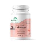 Nattokinase 2000FU - Blood Support by Provita | Cardiovascular Health | Improves Blood Flow & Circulation | Alleviates High Blood Pressure, Hemorrhoids and Varicose Veins | 120 Capsules