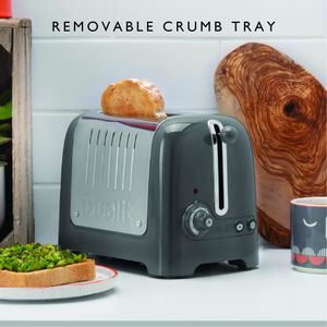 Dualit 2-Slice Toaster – Grey Compact Bread Toaster