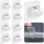 10Pcs Self Adhesive Curtain Rod Bra