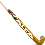 A L F A AX1 Composite Hockey Stick with Stick Bag (37 INCHES, Black/Gold Spark)