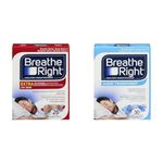 Breathe Right Extra Tan 26ct + Breathe Right Clear Large 30ct Nasal Strips Bundle