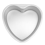 Kichvoe 1pc Heart Shaped Cake Pan: 20CM/8 inch Aluminium Heart Cake Tin with Removable Bottom Heart Cake Tray Baking Molds DIY Muffin Chocolate Molds for Valentines Day and Home Baking