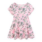 Mud Kingdom Toddler Girls Polyester Dress A-Line Flower Pink 2T