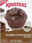 Krusteaz Double Chocolate Muffin Mix, Made with Real Chocolate Chips, 20 oz Boxes (Pack of 12)