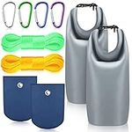 2 Sets Ultralight Food Bag Hanging System, Bear Food Bag Hanging System Include 10 L Waterproof Bear Bag for Food Backing, Pulley System, Nylon Ropes and Clips for Camping and Backpacking