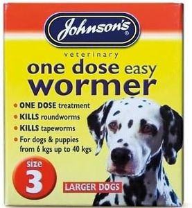 Johnson s Vet - Easy Dose Wormer Size 3 Large Dog 4 Tabs