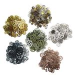 SUPVOX Watch Wheel Gear 100Pcs Antique Steampunk Gears Metal Charms Pendant for DIY Jewelry Making Crafting