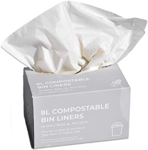 Zenify Earth Compostable Bin Liners 8L (48 bags) - Small compost caddy biodegradable bags - Australian Owned