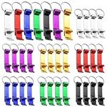 35 Pcs Bottle Opener Keyring, Aluminum Claw Bar Keyring Bottle Openers Pocket Beer Bottle Openers with Keychain Soda Beverage Beer Bottle Opener, 7 Colours