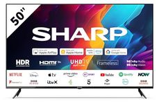 SHARP 50FJ2K 50 inch 4K Ultra HD HDR Smart LED TV Freeview Play, ()