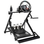 Anman Racing Wheel Stand X Frame Foldable & Tilt-Adjustable Upgrade Stand Fit For Logitech G25 G27 G29 G920 G923 Thrustmaster Wheel, Shifter,Pedals and Handbrake NOT Included