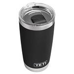 YETI Rambler 20 oz Stainless Steel Vacuum Insulated Tumbler w/MagSlider Lid, Black