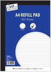 Just stationery 100 Sheet A4 Refill Pad, White