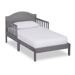 Dream On Me Sydney Toddler Bed in Steel Grey, Greenguard Gold Certified, JPMA Certified, Low to Floor Design, Non-Toxic Finish, Safety Rails, Made of Pinewood