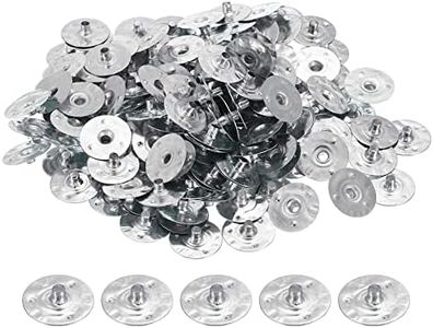 PATIKIL 20mm Metal Candle Wick Sustainer Tabs, 250 Pack Candle Wick Base Stand for Candle Making DIY, Silver