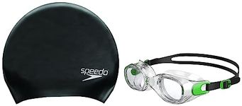 Speedo 810898B568 Futura Classic Goggles 8061680001 Long Hair Cap