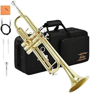 Eastar Trumpet Bb Style Trumpet Beginners with Clean Accessories (Gold Brass)