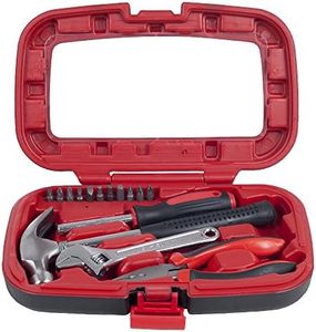 Stalwart Household Hand Tools, Tool Set - 15 Piece by, Set Includes – Hammer, Wrench, Screwdriver, Pliers (Tool Kit for the Home, Office, or Car)