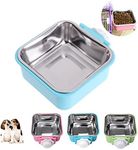 Crate Dog Cat Bowls, Removable Stai