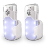 Xtralite Nitesafe Duo Rechargeable Night Light Torch - 3 Function LED Night Light, Torch and Motion Sensor Power Cut Light - Twin Bundle