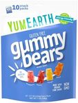 YumEarth Organic Fruit Flavored Gummy Bears, 10- .7oz. Snack Packs, Allergy Friendly, Gluten Free, Non-GMO, No Artificial Flavors or Dyes