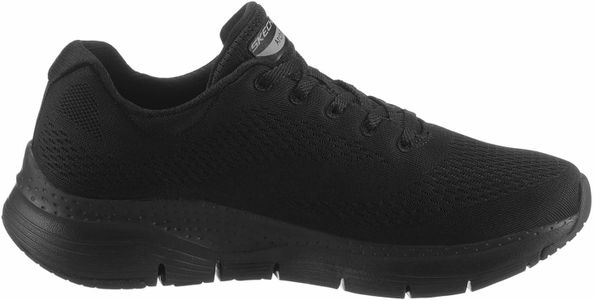 Skechers Women’s Arch Fit Sneaker – Black Mesh, Size 6 UK
