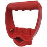 Back-Saving Tool Grip, Multi-Tool Handle, Labor-Saving Ergonomic Snow Shovel or Rake Handle Attachment, RED