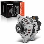 A-Premium Alternator Compatible with Hyundai Accent & Kia Rio, Rio5, 2010-2011 1.6L, 12V 90A 4-Groove Pulley Clockwise, Replace# 2608371, 37300-26100