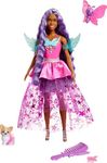 Barbie Doll with 2 Fantasy Pets & Dress, Barbie “Brooklyn” Doll from Barbie a Touch of Magic, 7-inch Long Hair