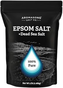 Aromasong Epsom Salts for Soaking for Pain with 100% Pure Dead Sea Salt - Bath Salts for Pain Relief - Foot & Muscle Soak - Bulk 5 Lb