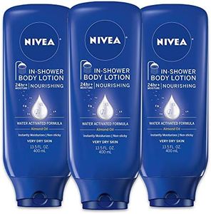 Nivea Nourishing In Shower Lotion, Body Lotion for Dry Skin, 13.5 Fl Oz Bottle(Pack of 3)