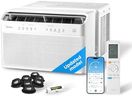 Midea 10,000 BTU U Shaped Smart Inverter Window Air Conditioner - Cools 450 Sq Ft, Ultra Quiet with Open Window Flexibility - Alexa/Google Assistant Compatible - 35% Energy Savings, Remote (Updated)