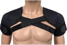 FAANAS Double Shoulder Support Shoulder Wrap Protector, Shoulder Brace Adjustable Men Women, Relief Shoulder Injuries, Tendonitis