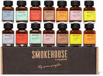 Smokehouse by Thoughtfully, Gourmet BBQ Sauce Sampler Variety Pack in Glass Bottles, Vegan and Vegetarian, Flavors Range from Full-Bodied Pitmaster Classics to Foodie-Inspired Creations, Pack of 14