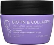 Luseta Biotin & Collagen Hair Mask for Dry & Damaged Hair and Growth-Thickening Hair Treatment-Anti Frizz, Nourishment for Thin Hair 8.5 oz