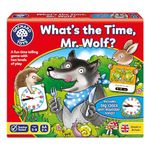 Orchard Toys What's the Time, Mr Wolf Game | Educational Game For Children Aged 5-9 | Two Ways To Play | Teaches Time Telling Skills | Includes Moveable Clockface | Learning Made Fun