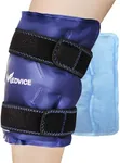 Medvice Ice Pack with Cold Compression for Knee Pain Relief, Swelling, Knee Replacement Surgery, Arthritis, and Injury Recovery, Adjustable Straps, Reusable Gel Ice Wrap for Meniscus Tear and ACL Blue