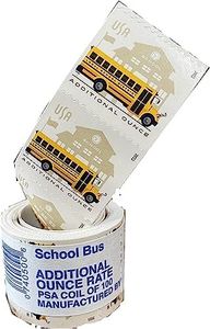 School Bus Additional Ounce Postage Stamps (for use with 1st Class Postage Stamps for Larger/Heavier Letters or use 3 of These Stamps for mailing 1 Ounce Letter) (1 Roll (100 Stamps))