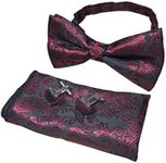 Men Burgundy Red Black Classic Bow Ties Luxury Dances Engagement Wine uk Necktie