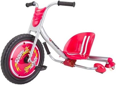 Razor 20036560 FlashRider 360 Drifting Trike Ride-On Tricycle, Red, 27.13 x 10 x 23.25