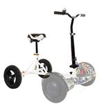 SSCYHT Hoverboard Seat Attachments Go-Kart Conversion Kit with Comfortable Seat Compatible with 6.5" 8" 10" Electric Self Balancing Scooter Fit for Adults to Kids,White