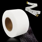 SZXMDKH 70 Yards Iron On Hemming Web Tape, Perfect for Ironing, Bonding, Patching clothing, Fabric fusing - School badges, trousers etc - No Sewing Required (60 mm Wide, White)