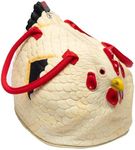 SCS Direct Large The Original Rubber Hen Chicken Purse with Top Handle Cute Unique Fashion Novelty Tote for Women