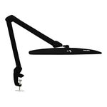 Neatfi Elite HD XL Task Lamp with Clamp, UK Plug, 58CM Wide, 1600 Lumens, 84PCS SMD LED, 6500-7000K, Super Bright Desk Lamp, Nonpolar Dimming, Ergonomic Design (58CM, Black)